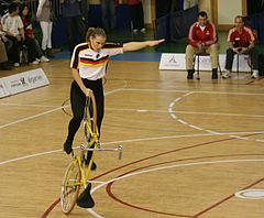 Corinna Hein bei der Weltmeisterschaftskür 2009