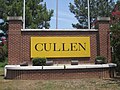 Cullen welcome sign