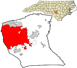 Location in Cumberland County and North Carolina