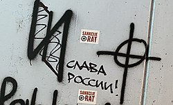 Far-right and pro-Russian symbols in Belgrade
