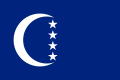 The flag of Grande Comore