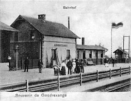 The railway station in Gondrexange