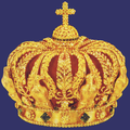 Crown of Napoleon III (destroyed 1871); reproduction displayed at the Abeler collection of crowns and regalia in Wuppertal