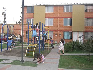 Housing and playground Ciudad Verde