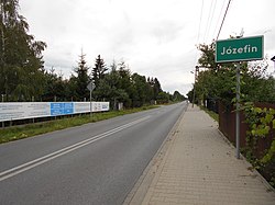 Entrance to Józefin, Gmina Halinów