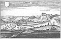 Laasphe and Wittgenstein Castle in 1655