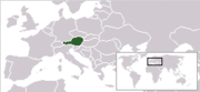 Locator map for Austria