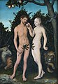 Lucas Cranach d. Ä.: Adam und Eva, 1533. Gemälde im Bode-Museum