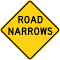 W5-1 Road narrows
