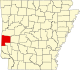 State map highlighting Polk County