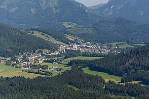 Mariazell und Umgebung von der Gemeindealpe aus