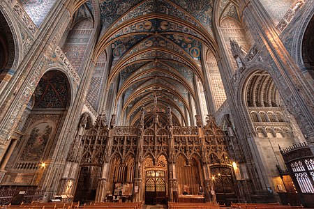 Polychrome nave of Albi Cathedral (1282–1480)
