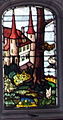 Panel of stained-glass window.