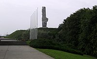 Westerplatte Monument seen from a distance