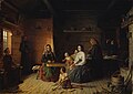 Image 6Kreeta Haapasalo Playing the Kantele in a Peasant Cottage (1868), by Robert Wilhelm Ekman (from History of Finland)