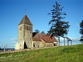 The church in Saint-Aubin-des-Chaumes