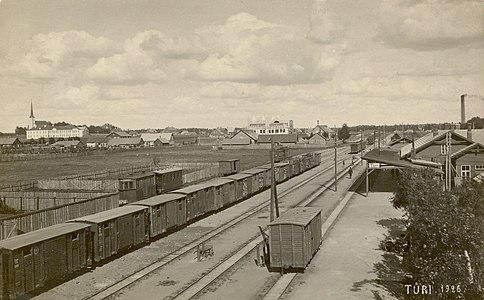 Der Bahnhof Türi um 1926
