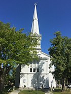 The United Congregational Church dates to 1704. The current meeting house was built in 1832. Its 100' steeple is the tallest structure in town.[34]