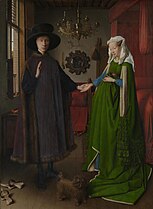 The Arnolfini Marriage (1434), by Jan van Eyck, The National Gallery, London.