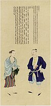Portrait of Siamese aristocrats from The Portraits of Periodical Offering of Imperial Qing by Xie Sui