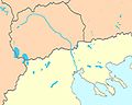 Axios/Vardar river map