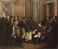 Napoleon's first abdication, signed at the Palace of Fontainebleau on 4 April 1814