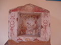 Graeco-Punic funerary aedicule of Marsala, with painted Tanit's sign