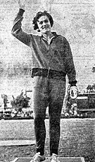 Die EM-Zehnte von 1958 Draga Stamejčič erreichte den sechsten Platz
