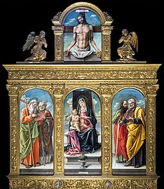 Bartolomeo Vivarini Madonna and Child with Saints