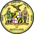 Great Seal of Maryland (1854–1874)