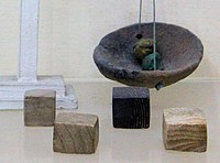 Similar Harappan weights found in the Indus Valley. New Delhi Museum.[88]