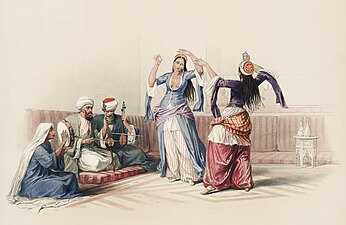 249. The Ghawazees, or Dancing-Girls of Cairo.