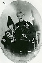 Khasay Khan with his son Mehdigulu Khan Vafa
