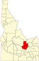 State map highlighting Butte County