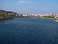 Mirandela and the river as seen from the Europa bridge.