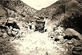 Mountain Springs grade in 1920 inJacumba Hot Springs, California