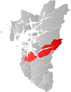 Location of Sandnes Municipality