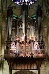 Grand organ in the north transept
