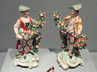 Shepherdess and shepherd, Bow porcelain factory, c. 1765–70