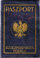 1934 Polish passport booklet cover of the Second Polish Republic