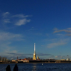 Peter and Paul Fortress. View across the Neva River