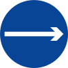 One way (right)