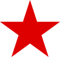 Ursprüngliches Symbol der Luftstreitkräfte der Sowjetunion; danach mit weißer Umrandung (wie rechts bei Russland)