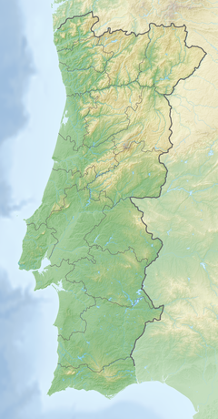 Map showing the location of Serra da Malcata Nature Reserve