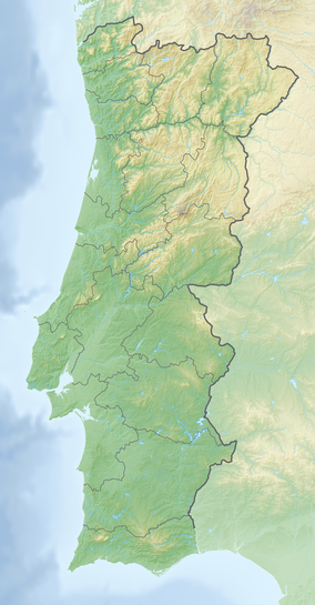 Map showing the location of Serra de São Mamede Natural Park