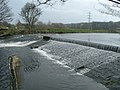 Image 6A weir on the River Calder, West Yorkshire (from River ecosystem)