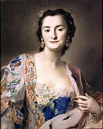 Rosalba Carriera: Gräfin Orzelska, Öl auf Leinwand, um 1730