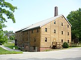 The brewery sat in what is now the parking lot for the Archabbey's gristmill