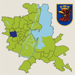 Location of Pogodno within Szczecin