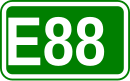 Zeichen der Europastraße 88